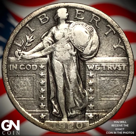 1920 P Standing Liberty Quarter  Q5115 Cover