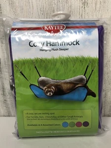 NEU KAYTEE KUSCHELIGE HÄNGEMATTE HÄNGEND PLÜSCH SCHLAFANZUG FÜR FRETTCHEN, CHINCHILLAS (LILA) - Bild 1 von 4