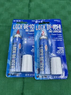 Lote de 2 Descongeladores y Lubricantes Bloqueo Automotriz Campana Bloqueo Congelado 00500-V Nuevo de Lote Antiguo Foto 1 de 4