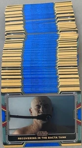 2022 TOPPS STAR WARS THE BOOK OF BOBA FETT SEASON 1 - COMPLETE BLUE 100 CARD SET - Picture 1 of 2