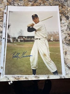 Bobby Thomson Autograph Signed 8x10 Photo New York SF Giants W/ COA - Picture 1 of 3