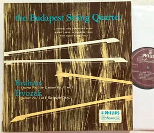 Brahms Quartet Dvorak Quintet Budapest String Quartet - Philips Minigroove PLUM - Picture 1 of 5