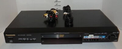 Panasonic  CD DVD MP3 Player Model DVD-RV32 Black No Remote - Image 1 of 4