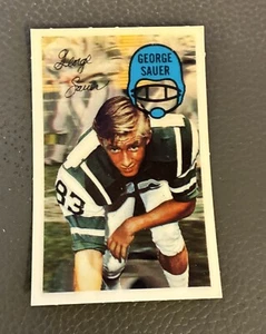1970 Kellogg's 3-D Super Stars Xograph Football #11 George Sauer - Jets - Picture 1 of 2