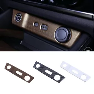 Carbon Fiber Black Cigarette Lighter Cover Trim for Nissan Qashqai 2023 2024 - Bild 1 von 6