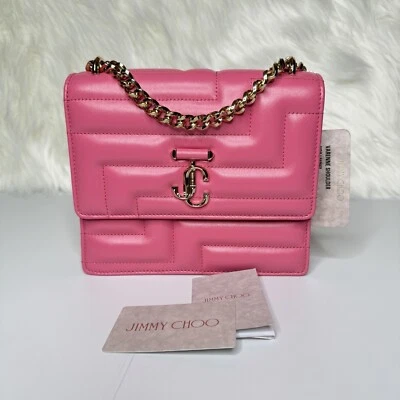Bolso de hombro cuádruple JIMMY CHOO Varenne Avenue - rosa caramelo Foto 1 de 4