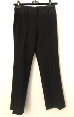 Pantalón negro PRADA 95 % lana virgen elástico talla 38 EE. UU. 2 tobillo recto Foto 1 de 4