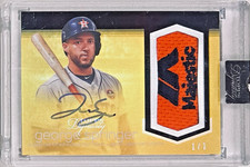 2018 TOPPS DYNASTY GOLD GEORGE SPRINGER AUTOGRAPH ASTROS AUTO PATCH 1/1