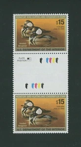 2005 United States Waterfowl Hunter Duck Stamp #RW72 MNH VF Gutter Pair - Picture 1 of 2