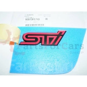 Placa de identificación emblema insignia maletero trasero genuino OEM Subaru 93073FE710 "STI" - Imagen 1 de 4