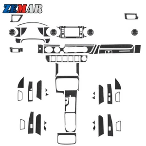 71x Carbon Fiber Full Interior Kit Cover Trim Sticker For Toyota Tacoma 2016-22 - Foto 1 di 9