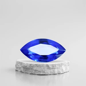 Natural Ceylon Blue Sapphire Marquise Shape CERTIFIED 9.40 Ct Loose Gemstone - Picture 1 of 4