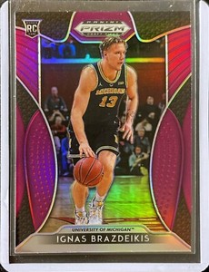 2019 Panini Prizm: Ignas Brazdeikis - Rookie / RC - Purple Prizm #48