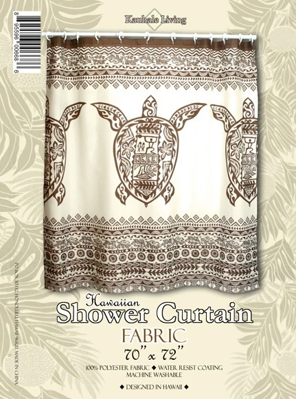 Cortina de ducha de tela hawaiana (16 opciones) Hawaii floral mar botánico Florida  Foto 1 de 1