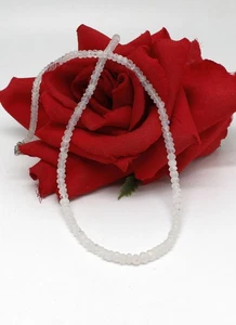 Wunderschöne Mondstein Perlen Sterlingsilber 18" Perlenkette KATZENRETTUNG - Bild 1 von 2