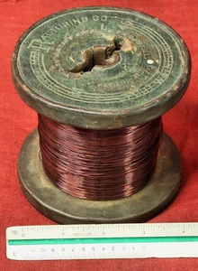 DUDLO Pat. 1921 M 45 emaillierter elektrischer Magnet Telefon Kupferdraht Spule 4 Pfund - Bild 1 von 4