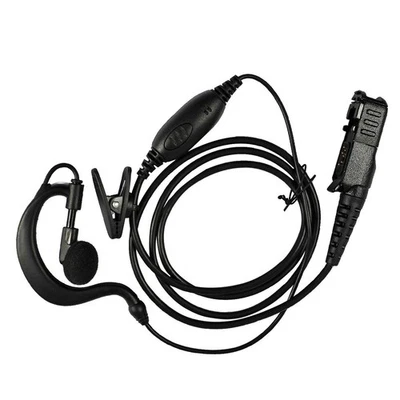 G Shape Earpiece Headset Mic PTT for Motorola Mototrbo Walkie Talkie 2 Way Radio - Image 1 of 4