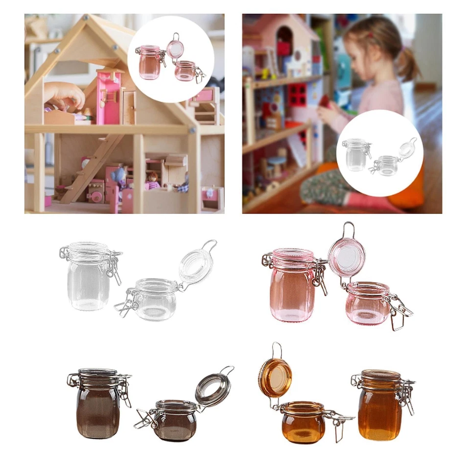 Barattolo portaoggetti in miniatura in scala 1:6, mobili per la casa delle - Immagine 1 di 1