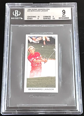 1994 DORMY COLLECTION #20 BERNHARD LANGER BGS 9 W/10 VERY LOW POP - Image 1 of 4