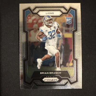2023 Panini Prizm #328 Brian Branch (RC) Detroit Lions - Image 1 of 2