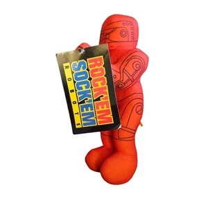 Rare NWT ROCK'EM SOCK'EM ROBOT Red Robot Plush Toy factory 9" - Picture 1 of 3