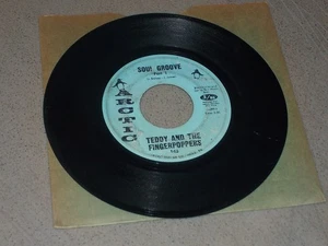 TEDDY & FINGERPOPPERS Soul Groove Rare Vinyl 45 Record VG- AV2260 - Foto 1 di 2