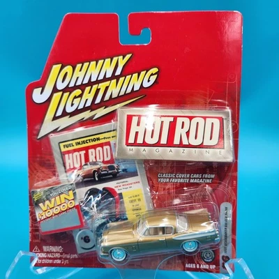 Johnny Lightning Hot Rod Magazine # 6  1957 Studebaker Golden Hawk. - Image 1 of 4