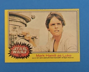 1977 Star Wars #189 Mark Hamill as Luke NM PACK FRESH *GLEECARDS* - Picture 1 of 2