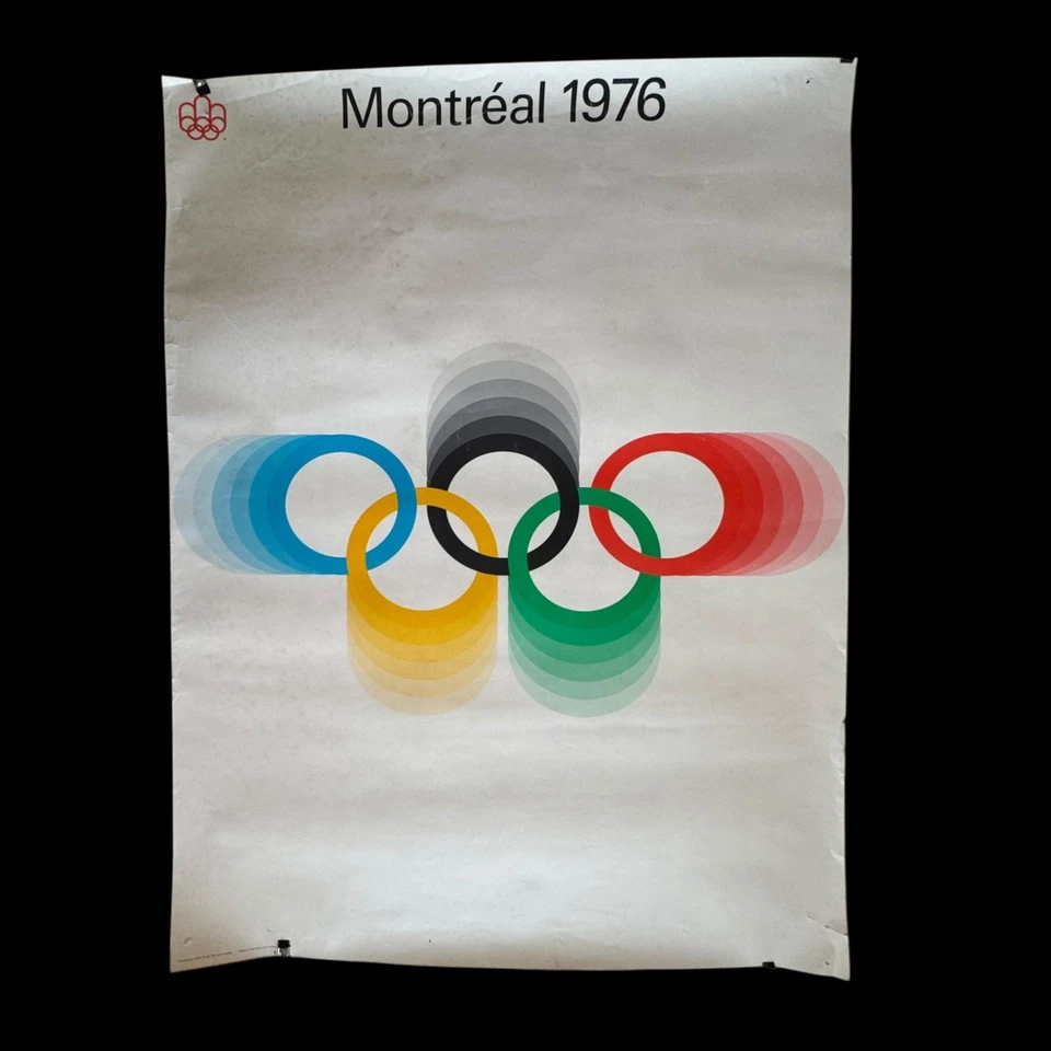 Póster de los Juegos Olímpicos de Montreal 1976 vintage original LEER Canadá 33x23 pulgadas (84x58 cm)  Foto 1 de 4