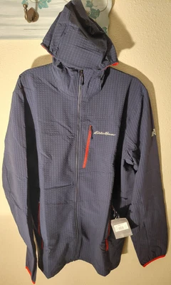 Chaqueta Eddie Bauer First Ascent Para Hombres MT Arenisca Espina Trasera Rejilla Medindgo TXL NUEVA CON ETIQUETAS Foto 1 de 4