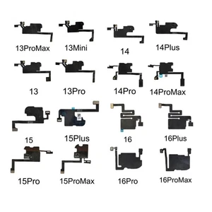 Altoparlante auricolare sensore luce anteriore flex per iPhone 13 14 15 16 Plus Pro Max - Foto 1 di 44