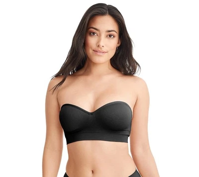 Jockey Seamfree Convertible Molded Bandeau Bra Black L New - Image 1 of 2