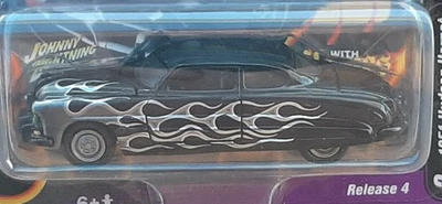 2018 Johnny Lightning Street Freaks Black With Flames 1951 Hudson Hornet VB - Image 1 of 3