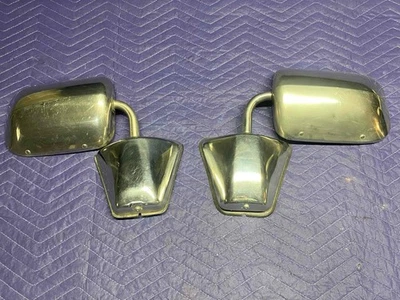 73-87 Chevy GMC Truck STAINLESS OEM DOOR MIRRORS LH RH K5 Blazer Jimmy Suburban - Image 1 of 4