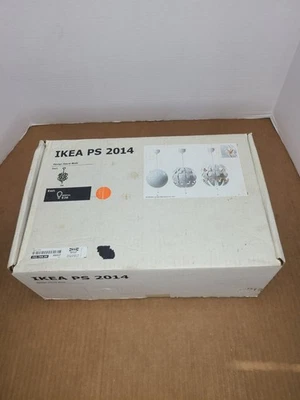 Lámpara Colgante IKEA PS2014 David Wahl Moderna 14" Dia Blanco Naranja Estrella de la Muerte  Foto 1 de 4