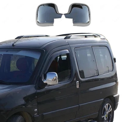 Chrome Mirror Caps For Peugeot Partner Tepee 2008-2012 2PCS - Image 1 of 4