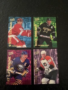 1994-95 Fleer Ultra Hockey Premier Pivot Lot Yzerman Lindros Modano Lafontaine - Bild 1 von 2
