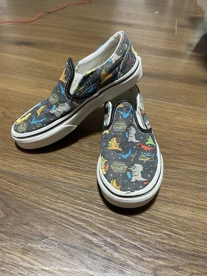 "Zapatos sin cordones Vans Dinosaur talla 13,5 suela medida 8,5"" excelente estado" Foto 1 de 4