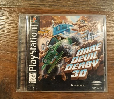 Dare Devil Derby 3D (Sony PlayStation 1, 1996) PS1 Tested Complete Clean - Image 1 of 3
