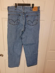 Levi's 560 Jeans Uomo 38x32 Blu Denim Relax Gamba Dritta Comfort - Foto 1 di 11