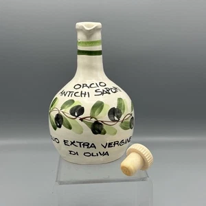 Benegiamo Olive Oil Holder Stopper Italy Pottery Ancient Flavor Jars Storage - Picture 1 of 8