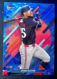 2025 Topps Finest Byron Buxton Rare Sky Blue Refractor /150 Minnesota Twins - Bild 1 von 1
