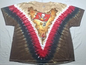 Tampa Bay Buccaneers Shirt Majestic Tie Dye NFL Football Size 3XL Rare - Picture 1 of 7