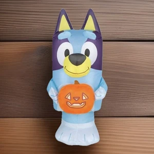 Bluey Holding Pumpkin Jack O Lantern Halloween Inflatable Indoors 22” Tabletop - Picture 1 of 8