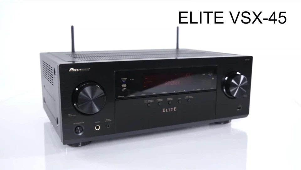 Pioneer Elite VSX-45 7.2 Channel Receiver Wi-Fi Bluetooth 4K Bundle New Remote! - Image 1 of 4