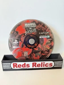 Marvel Super Heroes vs Street Fighter Sony Playstation PS1 SOLO DISCO Reacondicionado - Imagen 1 de 9