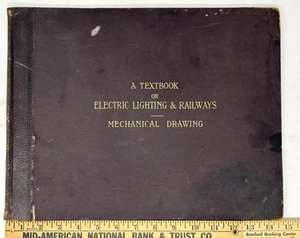 1897 Textbook on Electric Lighting Railways Mechanical Drawing Colliery Engineer - Imagen 1 de 20