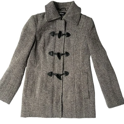 Abrigo Ellen Tracy Toggle Mezcla Lana Talla 4 – Chaqueta de Lona a Medida Foto 1 de 4