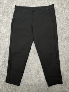 Lululemon ABC Casual WorkPant Classic Fit Mens Medium Matt Black - Picture 1 of 7