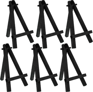 5" Mini Black Wood Display Easel - A-Frame Artist Painting Party Tripod Easel... - Picture 1 of 12